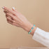 Polka Dot Blue | .925 Sterling Silver | Firefly Glass Berry Bracelet